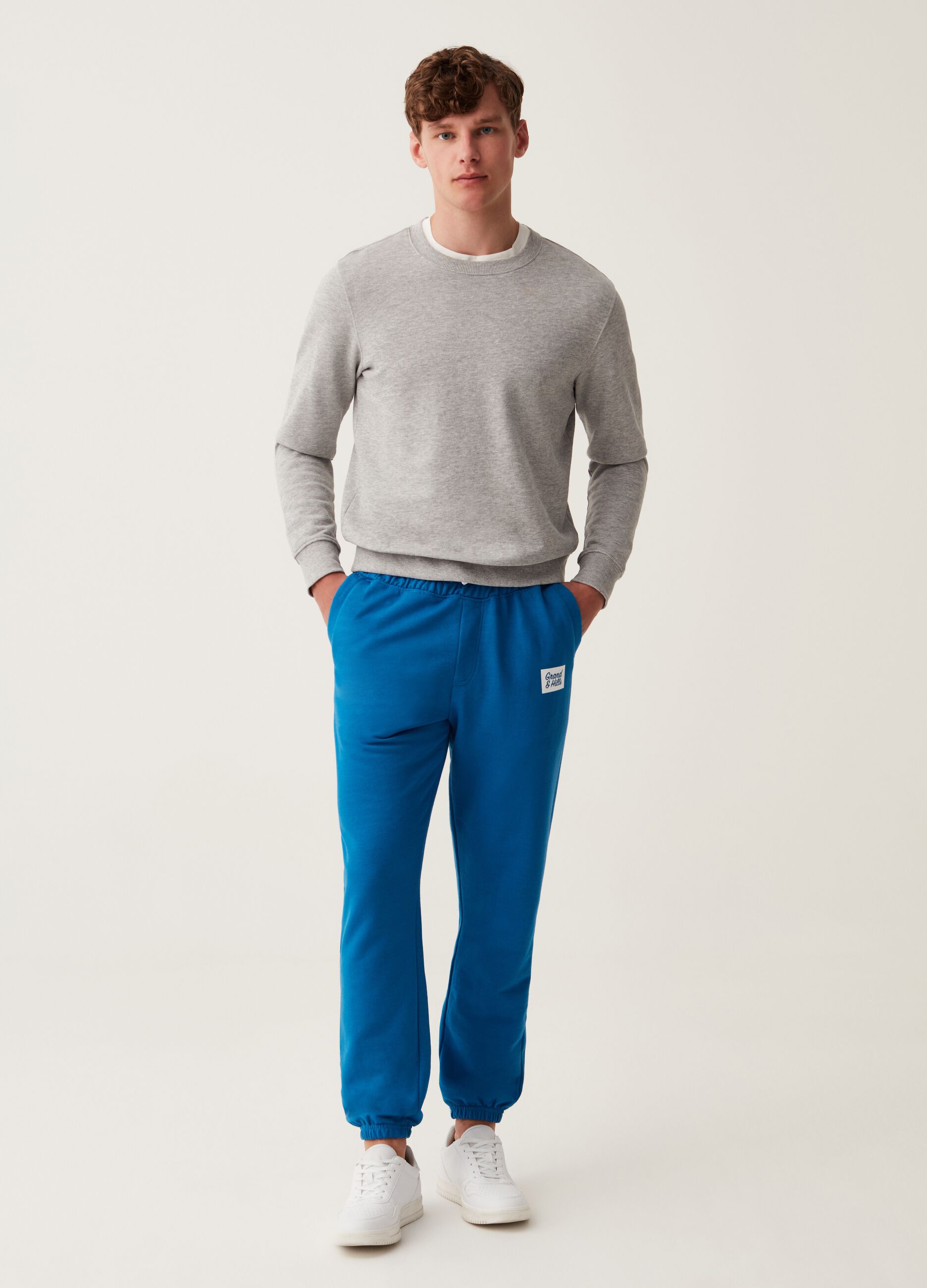 Joggers in felpa con stampa Grand&Hills_0