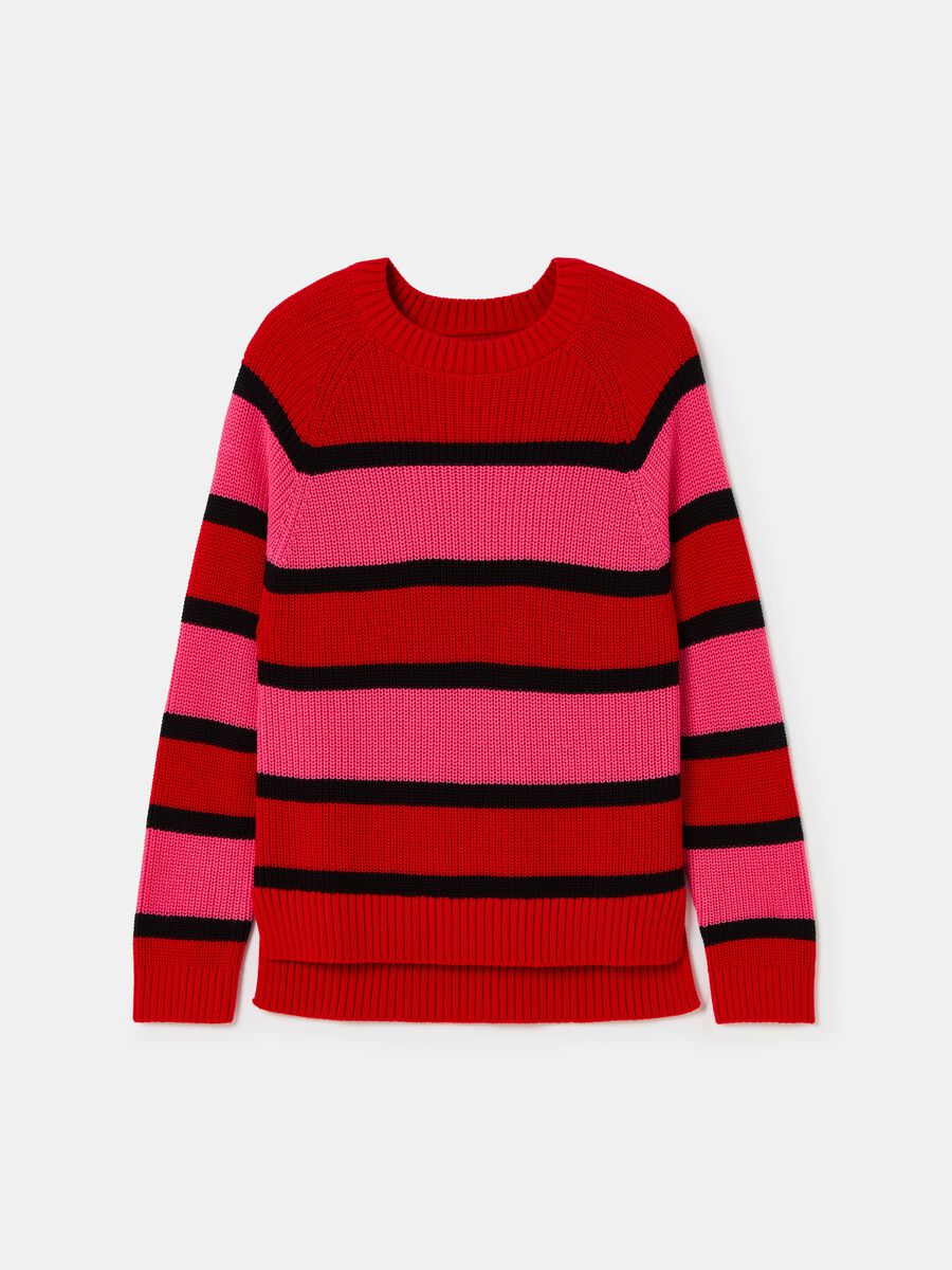 Striped pullover with raglan sleeves_3