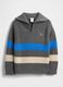 Grey striped cotton pullover_0