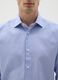 Men's pure cotton blue easy iron shirt_2