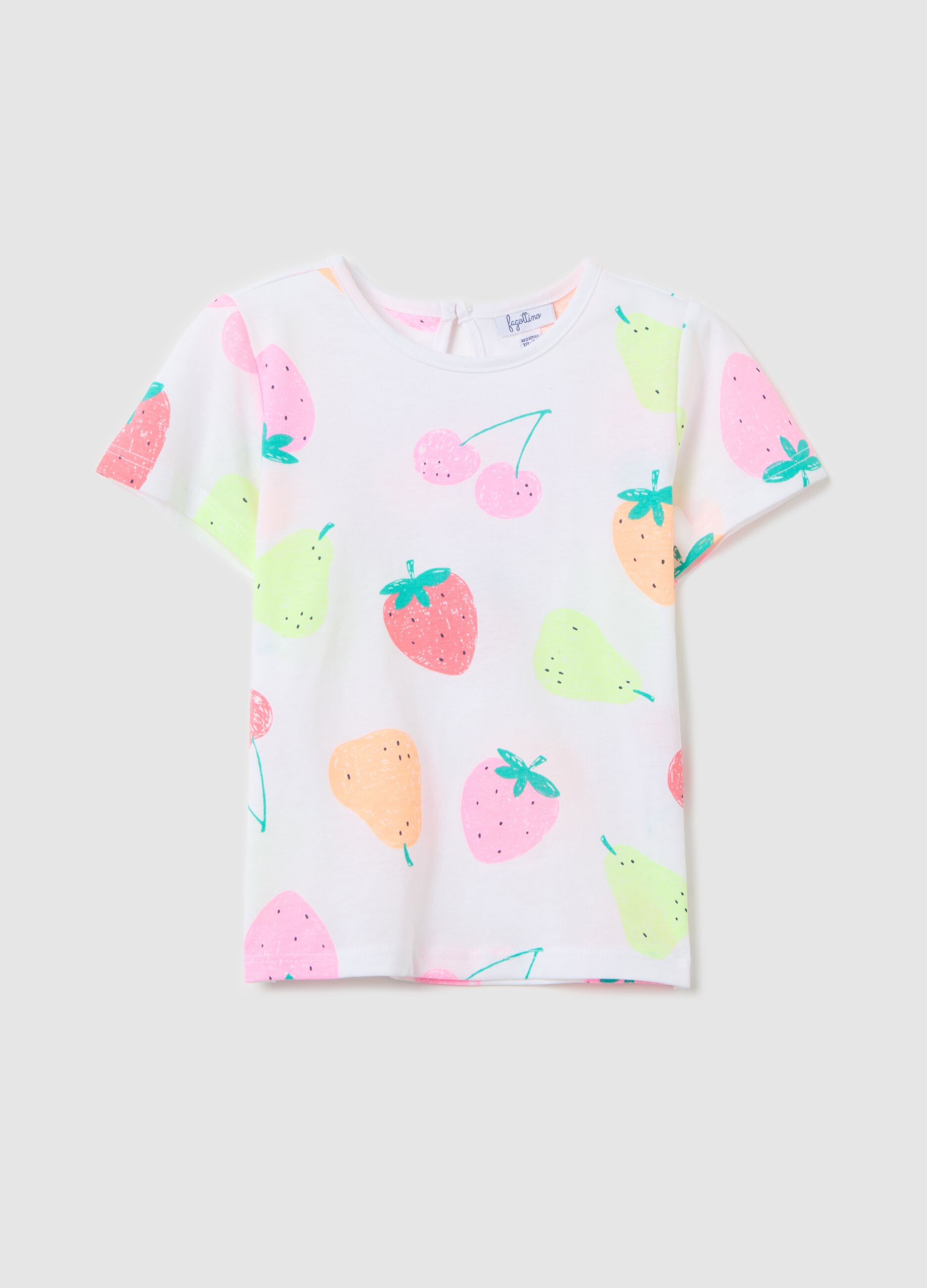 T-shirt in cotone con stampa all-over