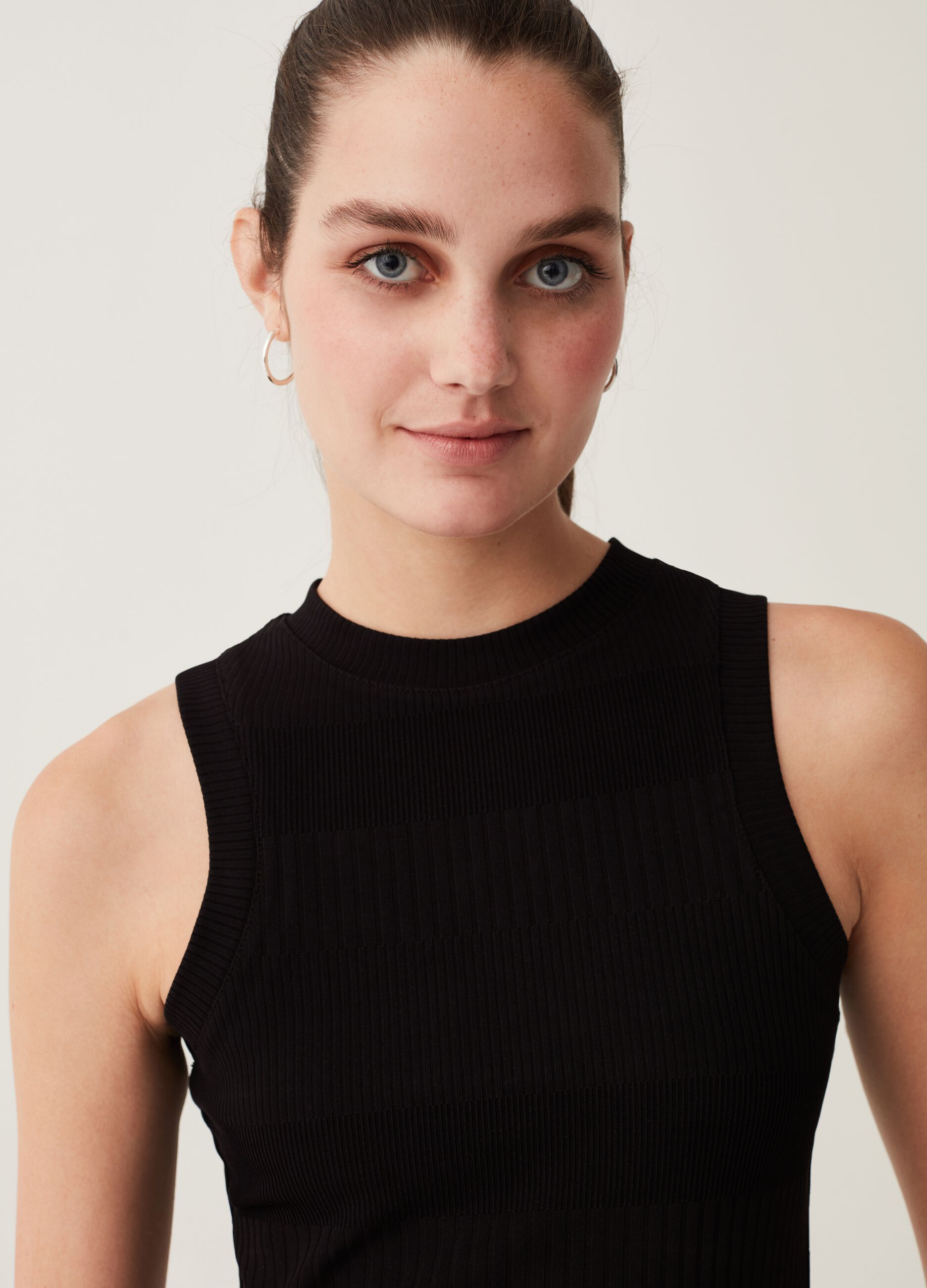 Tank top stretch a coste piatte_1