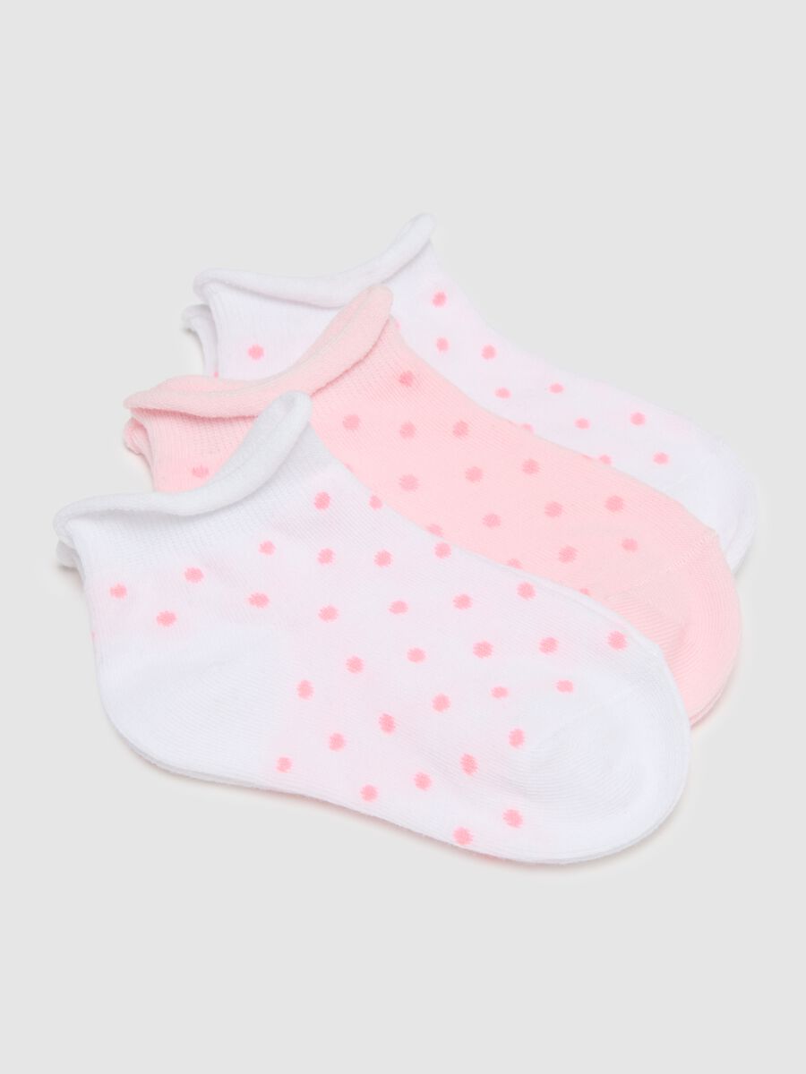 Girls' Cotton Multicolour Polka Dot Socks_2