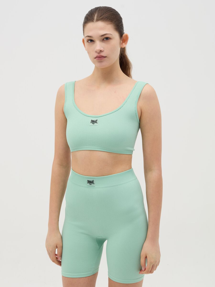 Ribbed sports crop top_0