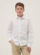 Boy's White Pure Cotton Shirt, Regular Fit_1