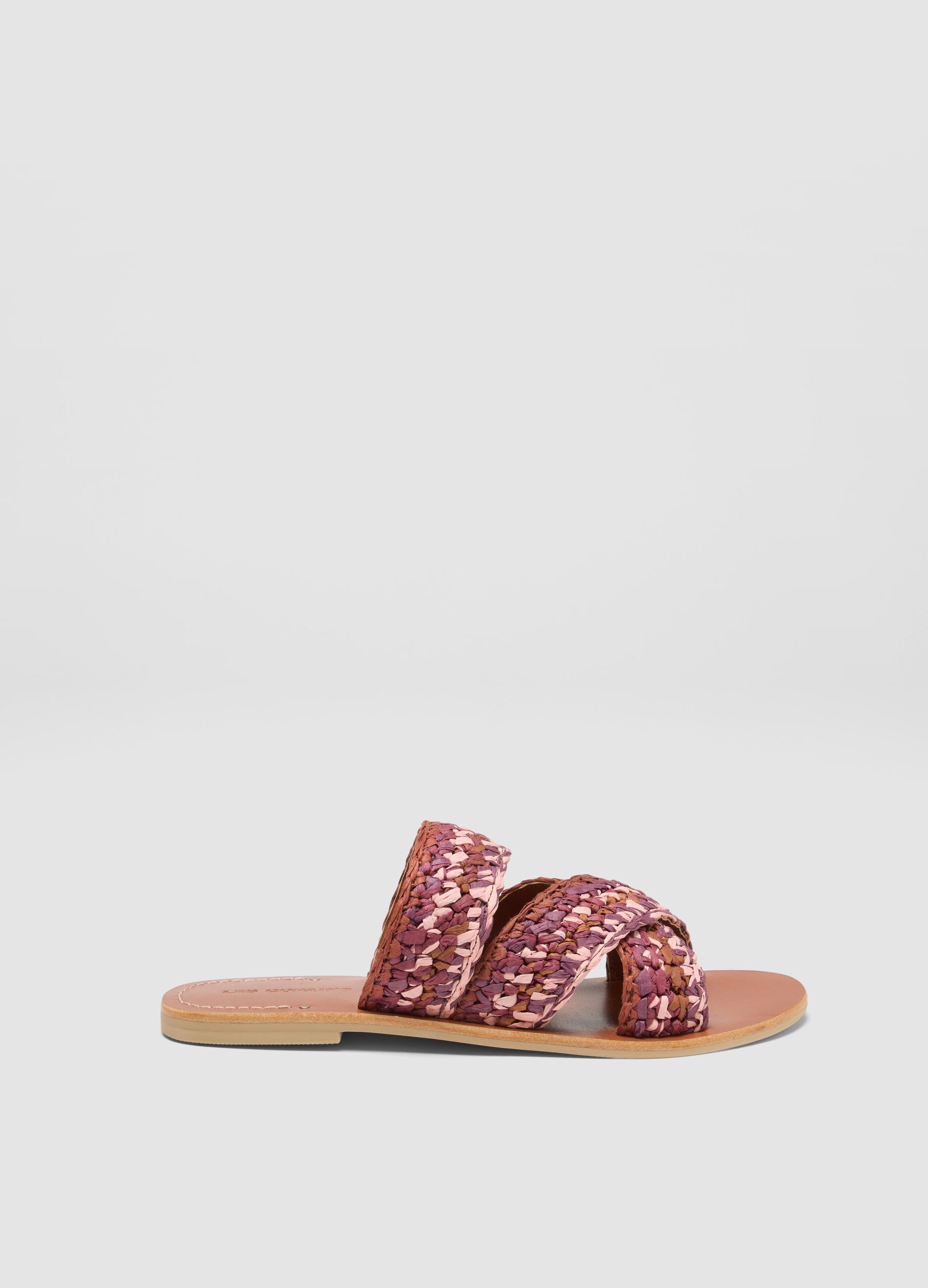 Sandali multicolor a mosaico