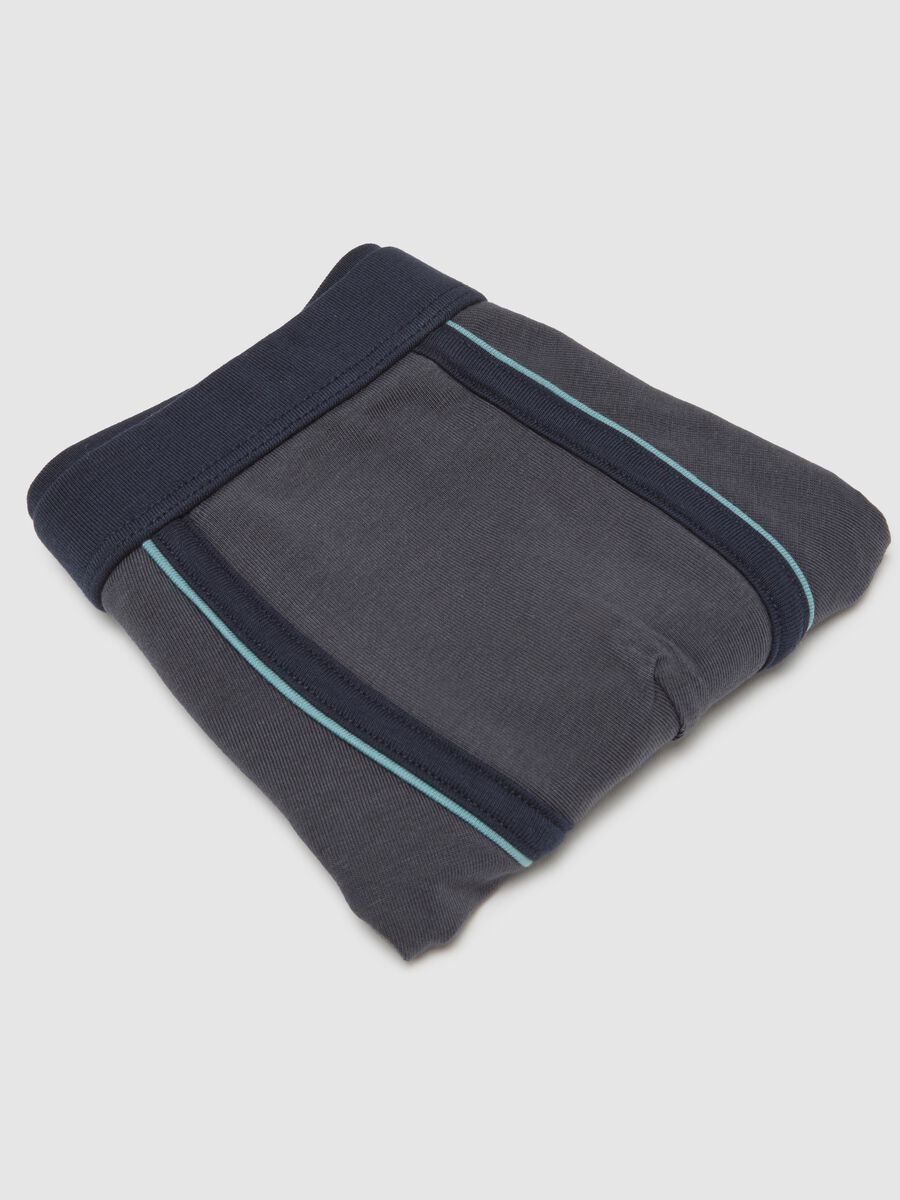 Boys' Blue Stretch Cotton Boxers_3