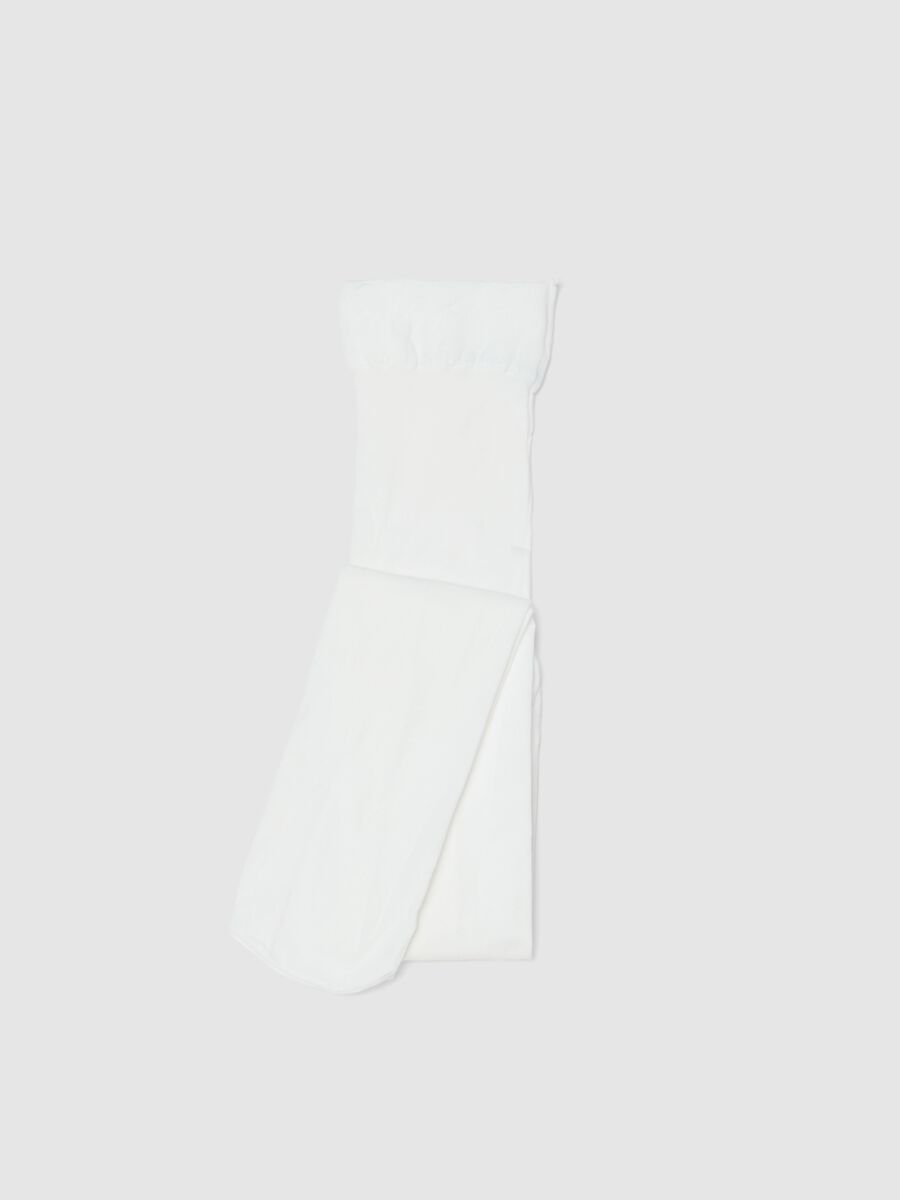 Collant bianchi da bambina_0