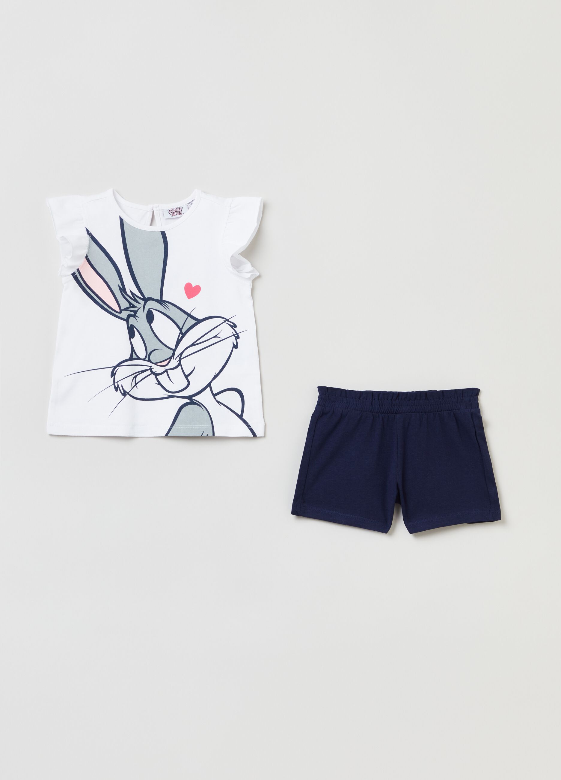 Bugs Bunny T-shirt and shorts jogging set
