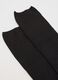Black elastic bamboo long socks_1