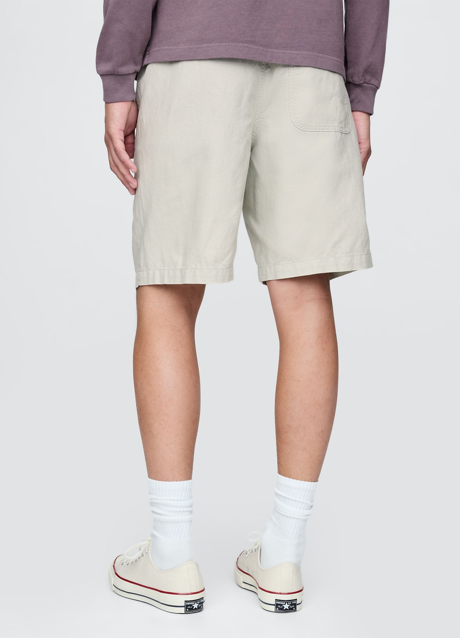 Beige Linen and Cotton Shorts by Gap