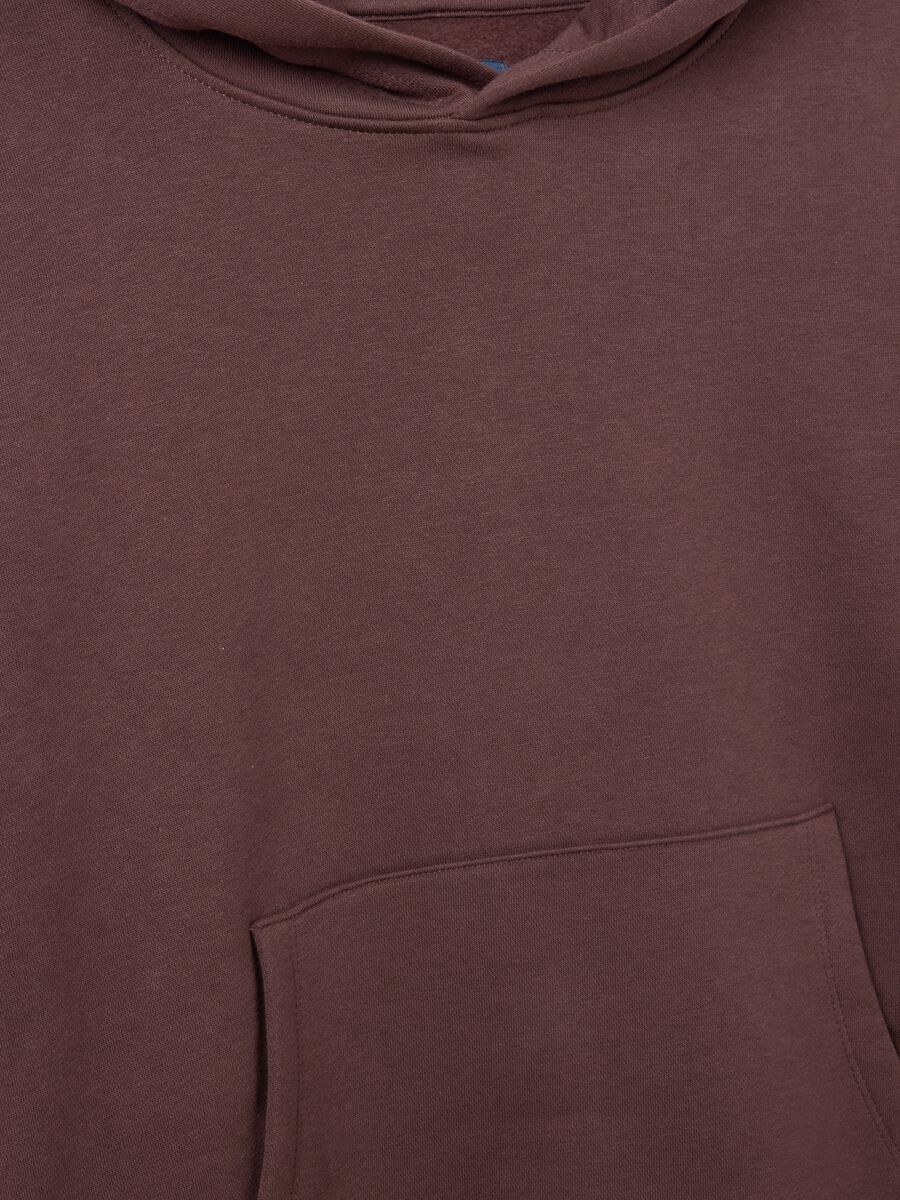 Brown cotton blend sweatshirt regular fit_5