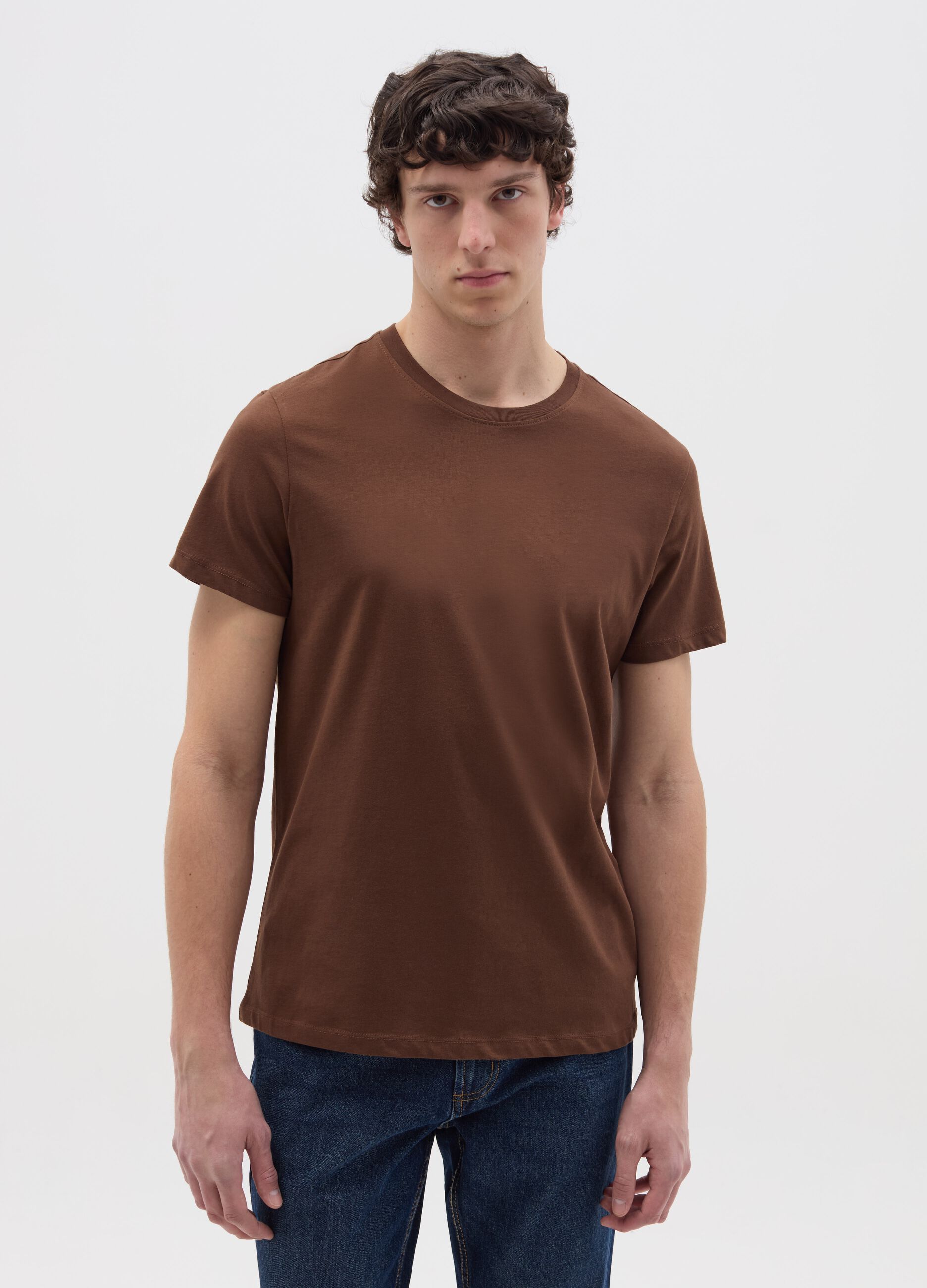 Relaxed-fit T-shirt with round neck
