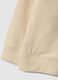 Children's beige hoodie with zip in pure cotton regular fit_3