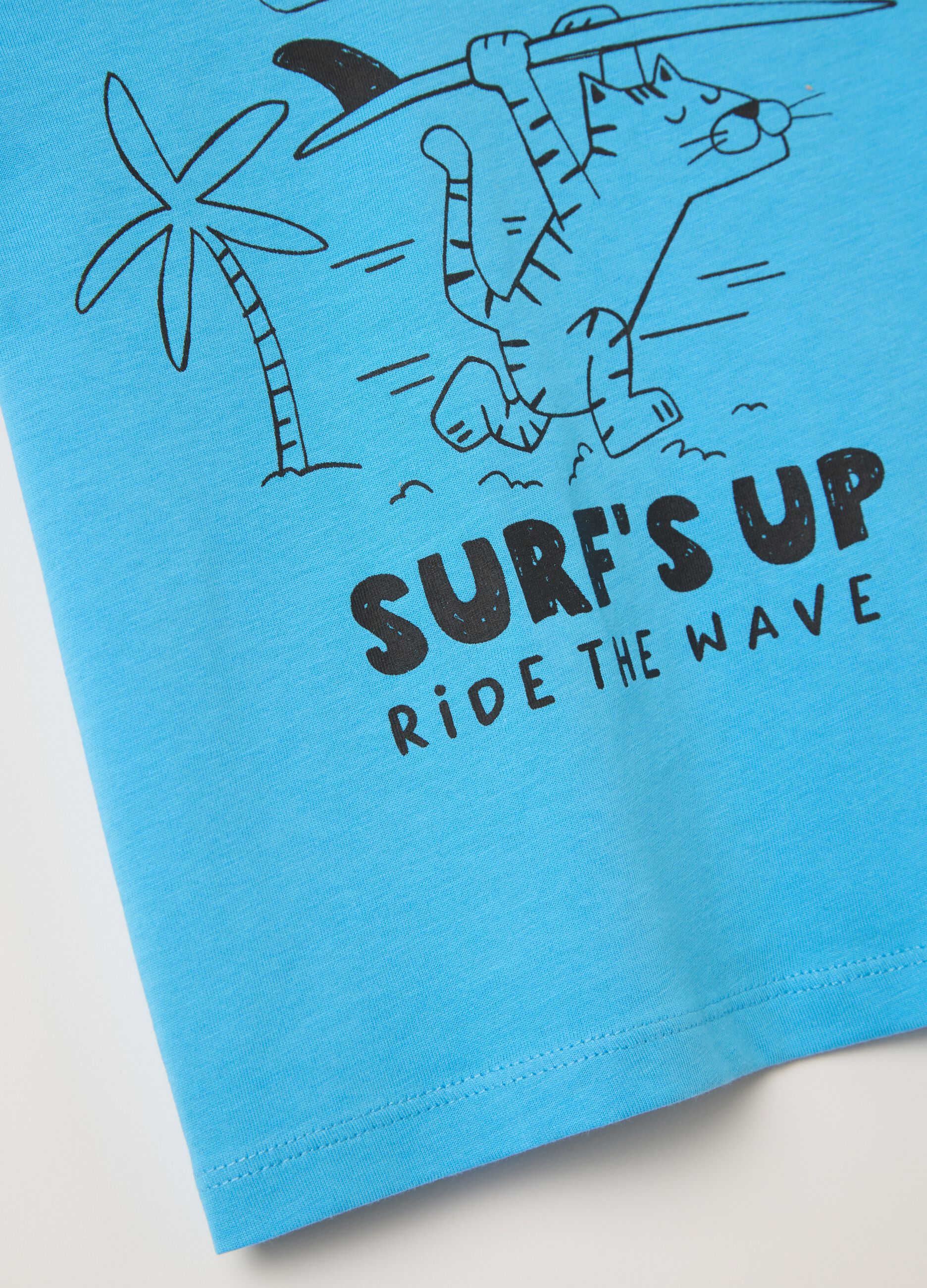 Cotton T-shirt with print