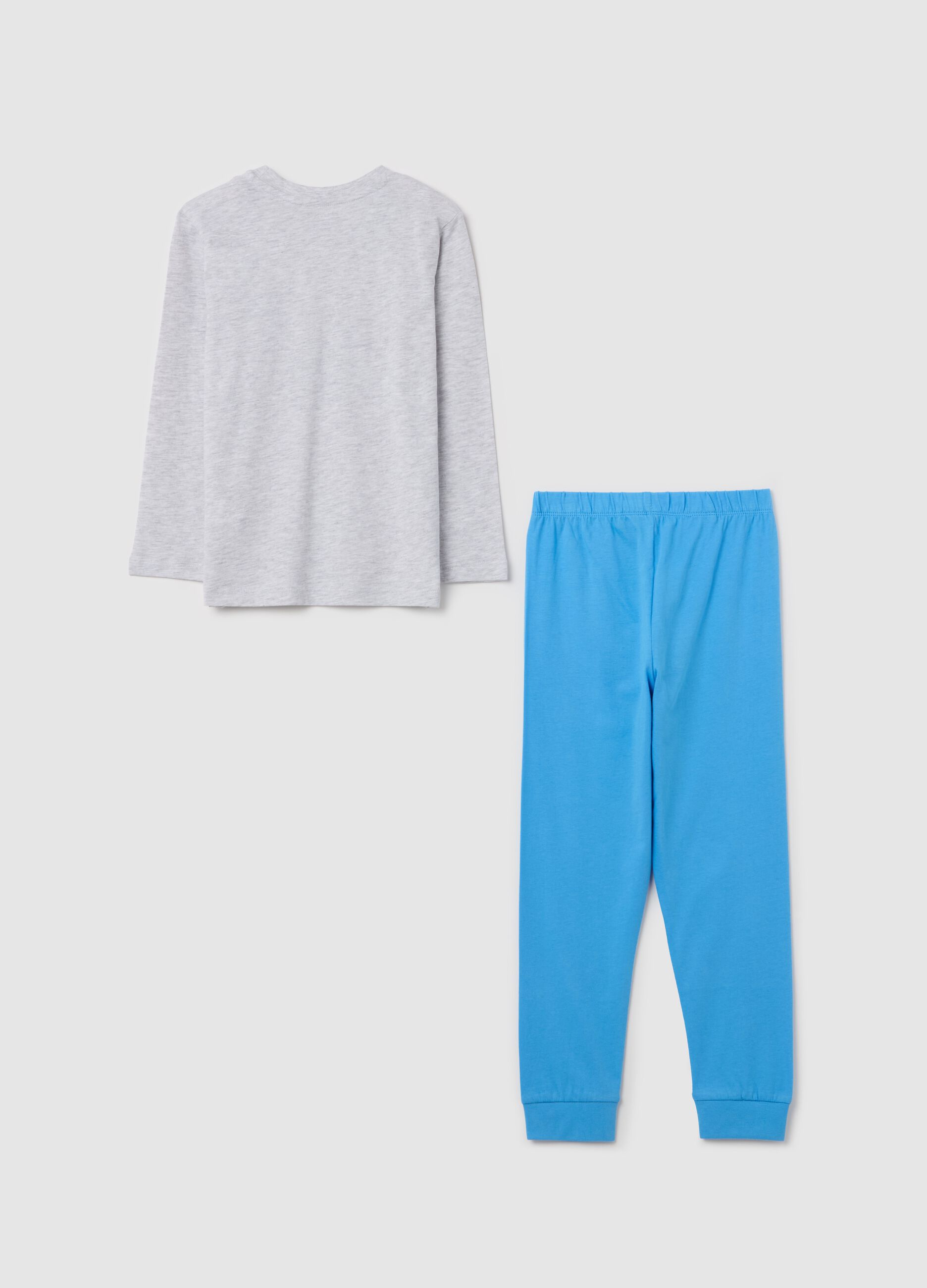 "BIG FRIEND (of my dream)" pyjamas with bulldozer print