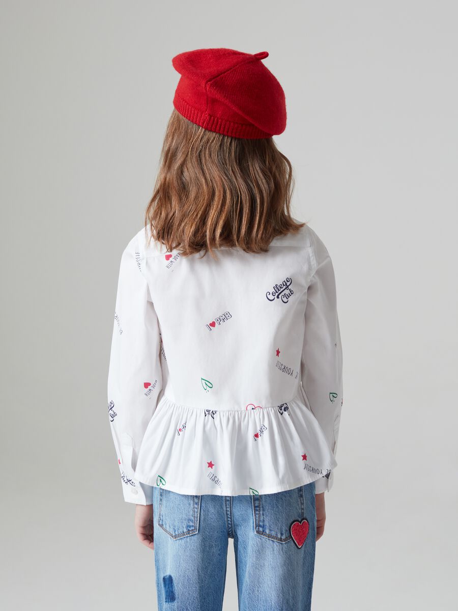 Camicia in cotone con stampa _2
