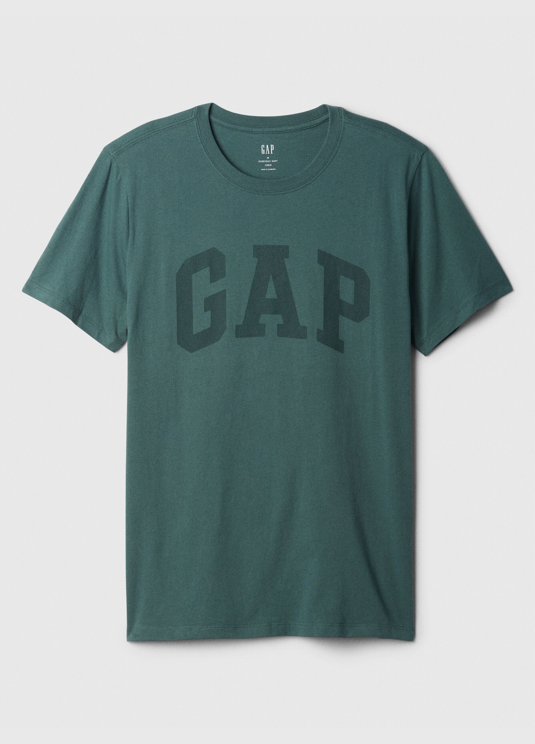 Cotton T-shirt with logo print