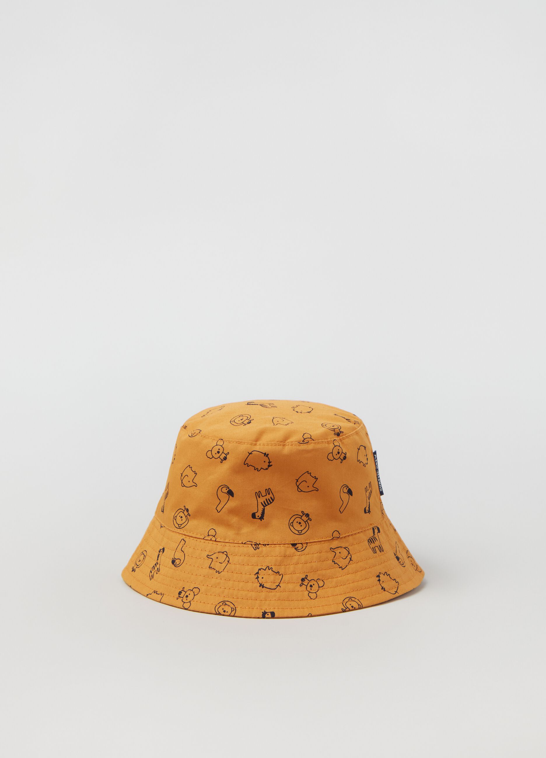 Fishing hat with animals print