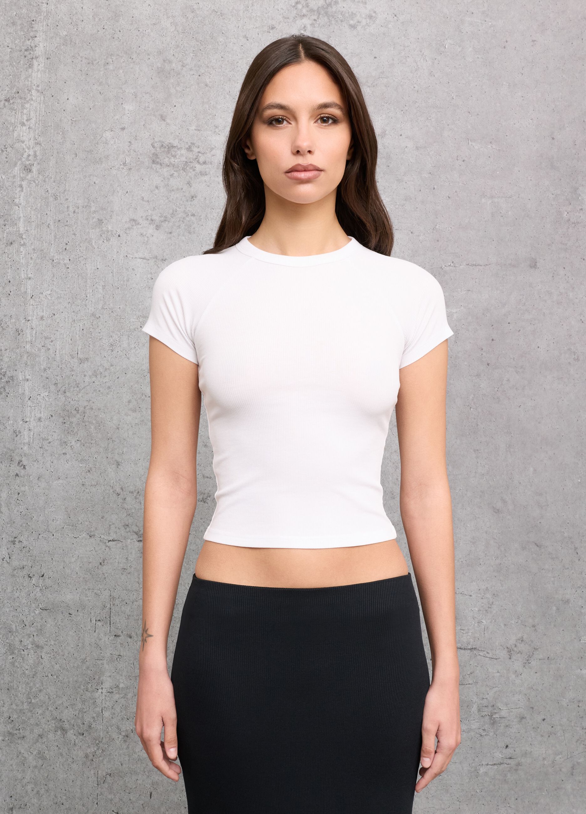 Ribbed Perfect White T-shirt