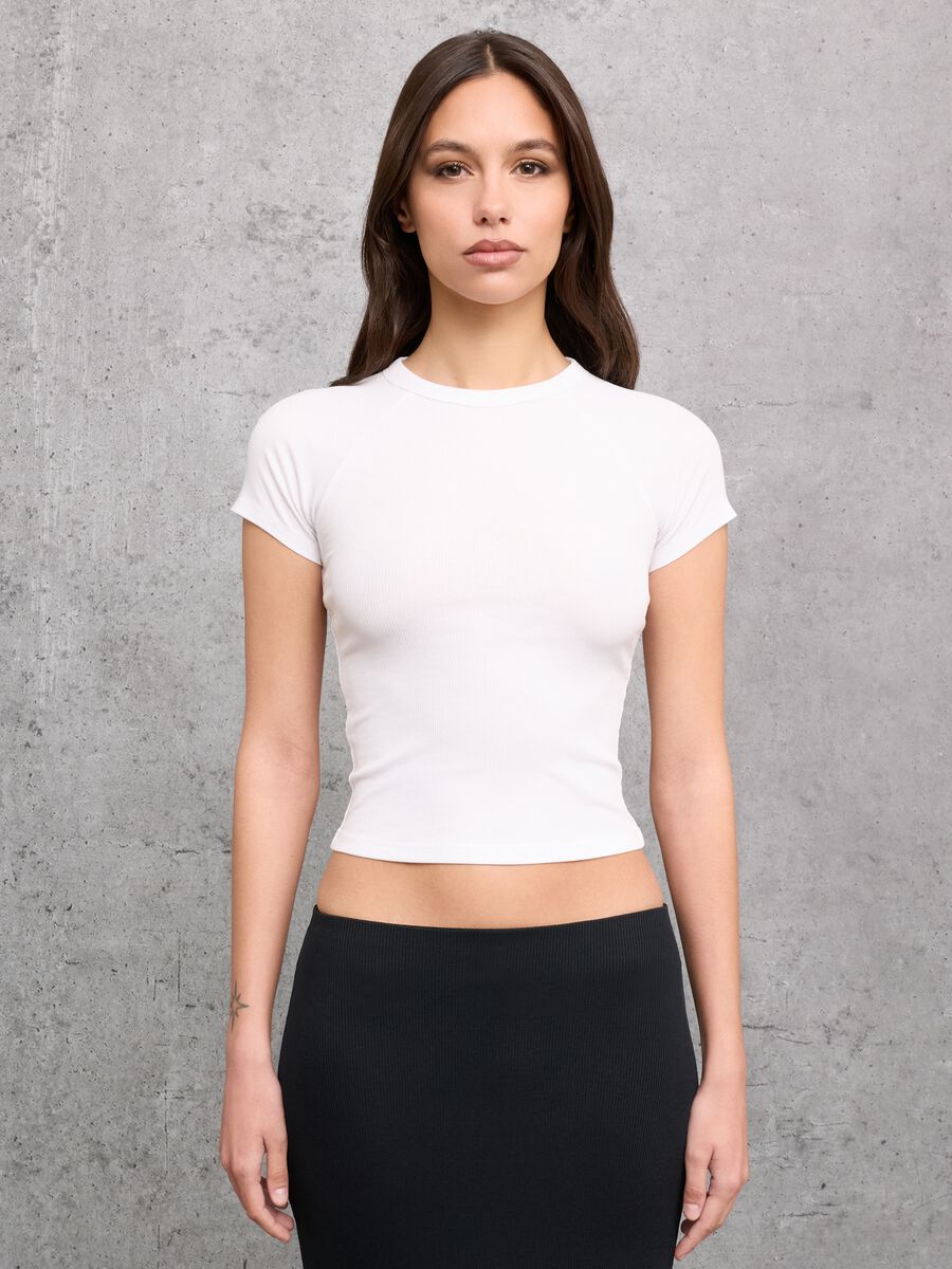 Ribbed Perfect T-shirt White_0