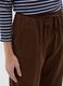 Brown trousers in pure cotton with elasticated waist_3