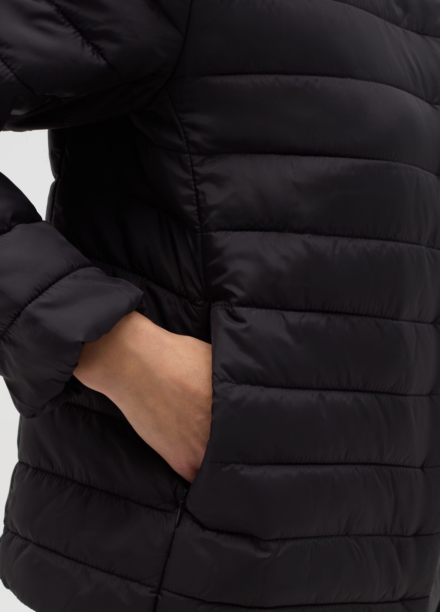 Ultralight short down jacket with high collar
