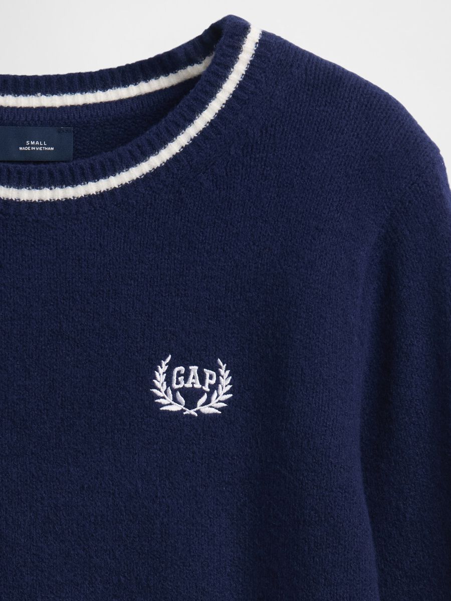 Blue Cotton Blend Jumper_4