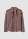 Multicolour stretch-cotton shirt with scarf collar_4