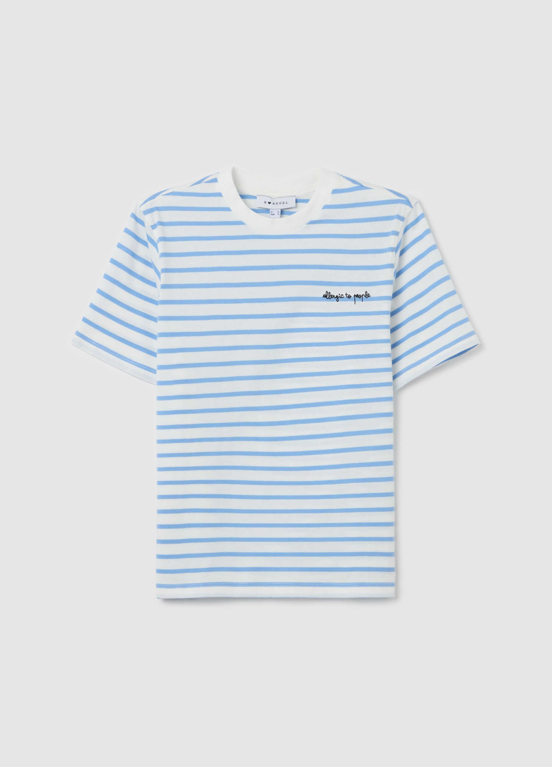 T-shirt in cotone con ricamo