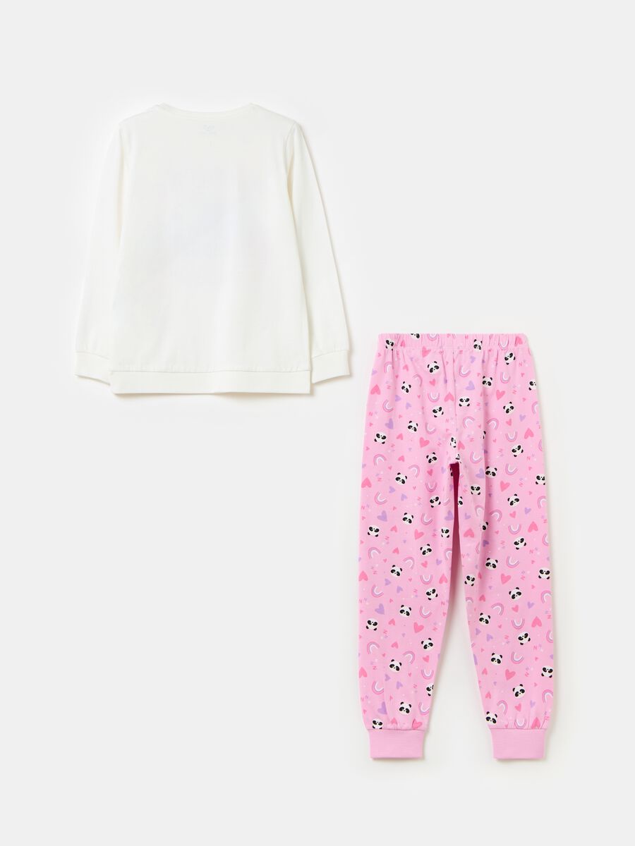 Organic cotton pyjamas with print_1