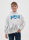 White children's cotton blend sweatshirt regular fit with print_0