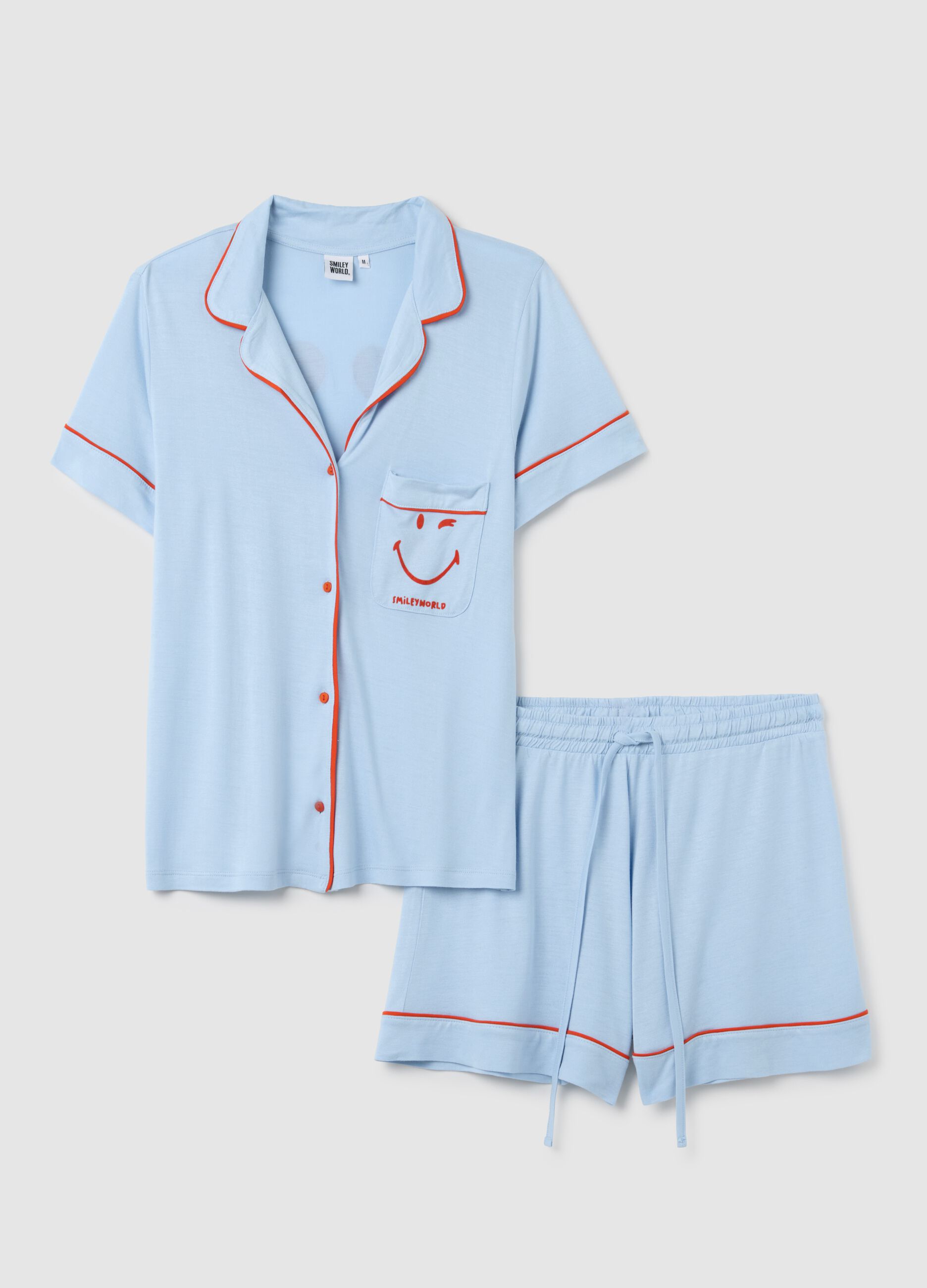 Pigiama da donna in puro viscosa multicolor regular fit