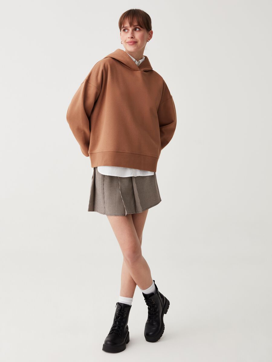 Felpa oversize con cappuccio_0