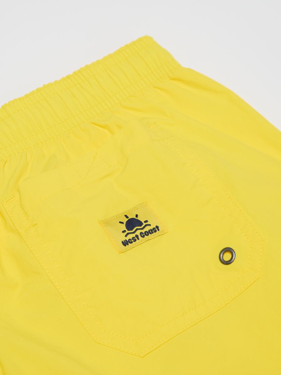 Yellow Ovs Swim Shorts_5