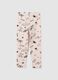 Girls' Regular Fit Pink Stretch Cotton Leggings_1