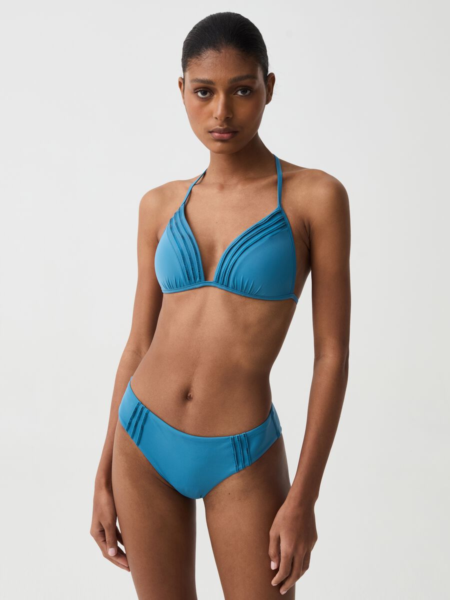 High-waisted bikini briefs with micro sequins_0