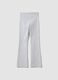 Girls&rsquo; grey flared leggings in stretchy organic cotton_4