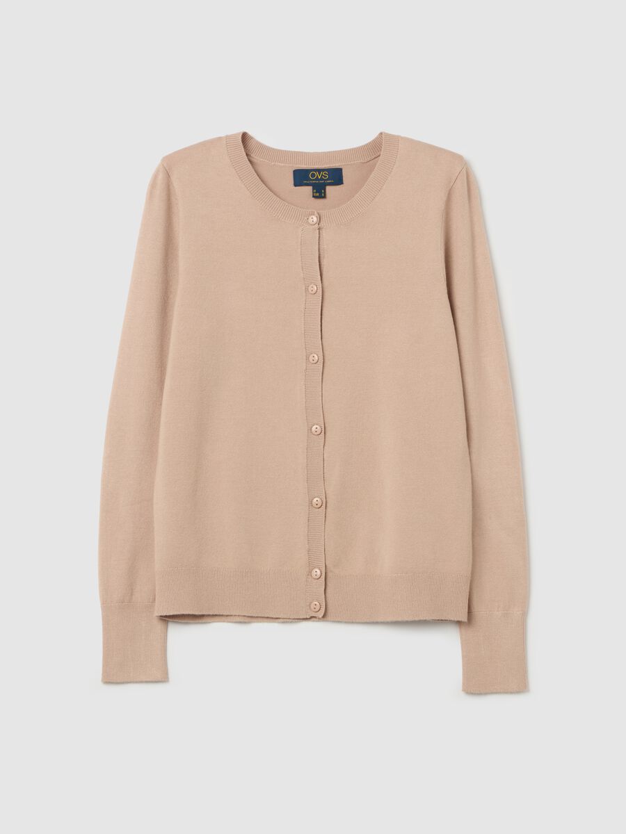 Cardigan with round neckline_4
