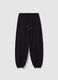 Fleece joggers with drawstring_4