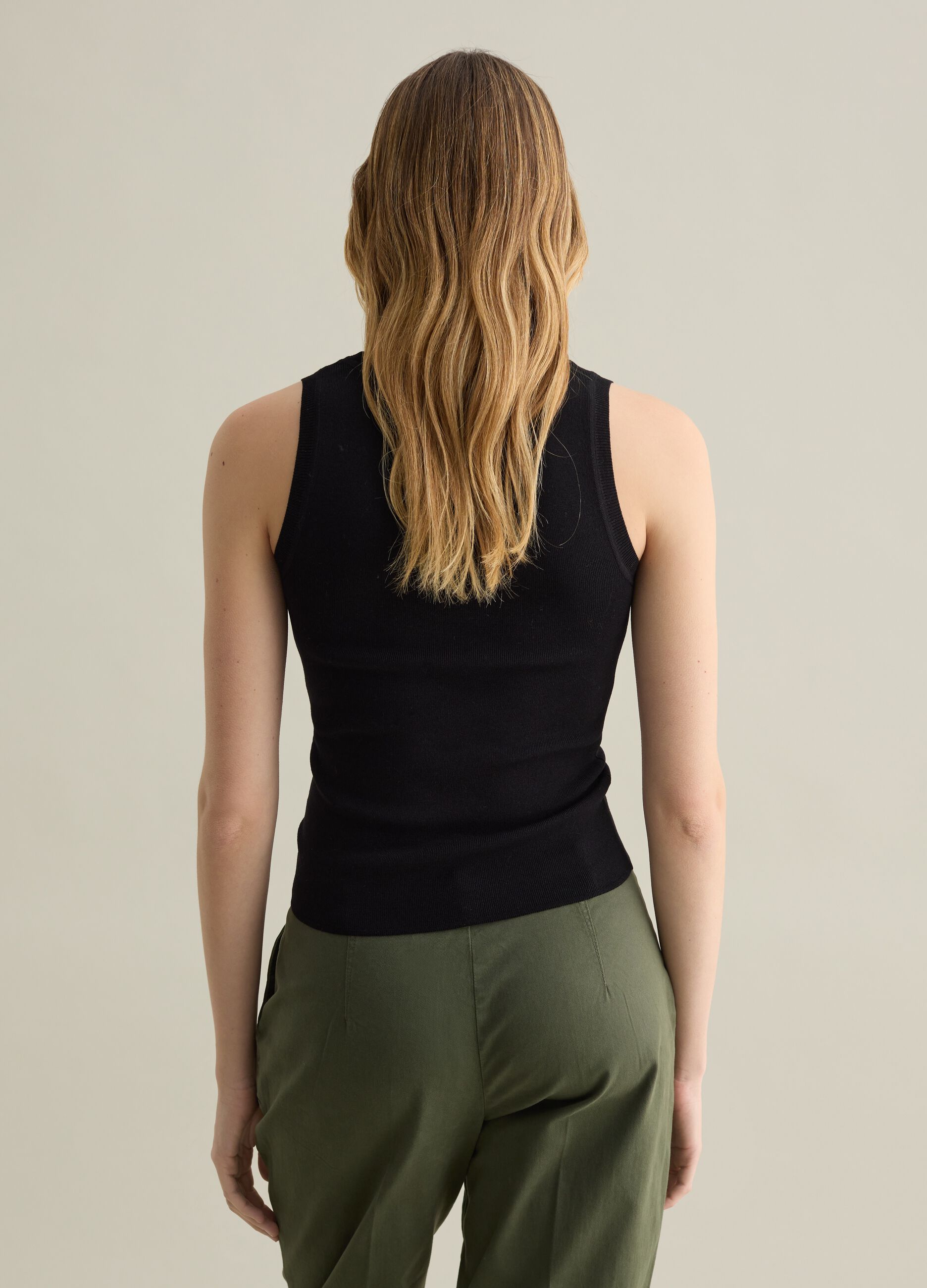 Solid colour tank top