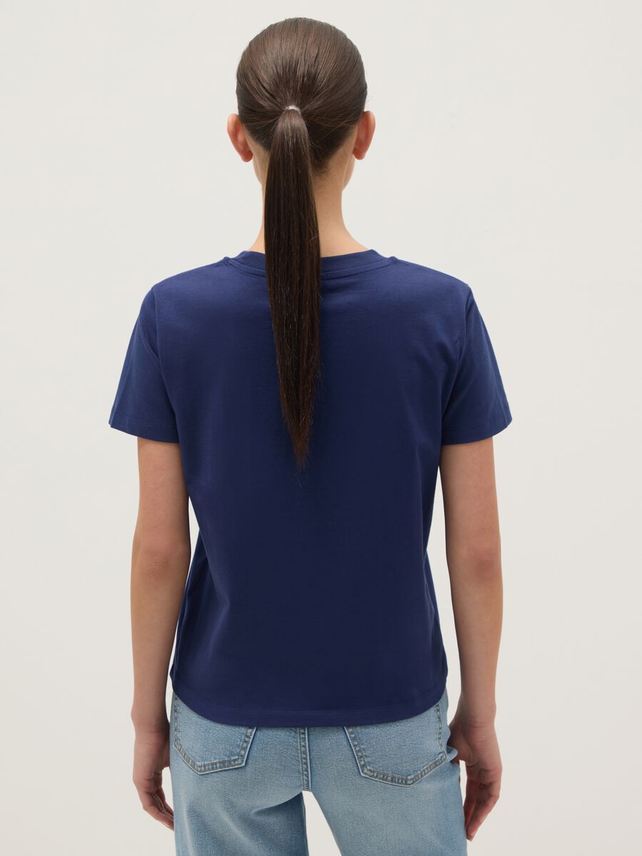 Blue pure cotton t-shirt regular fit with Hard Rock Cafe logo_2