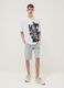 Boys&rsquo; grey cotton-blend comfort-fit shorts_0