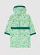 Boys' green pure cotton bathrobe_1