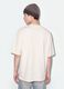 T-shirt bianca in puro cotone con stampa frontale Six Seven boxy fit_1