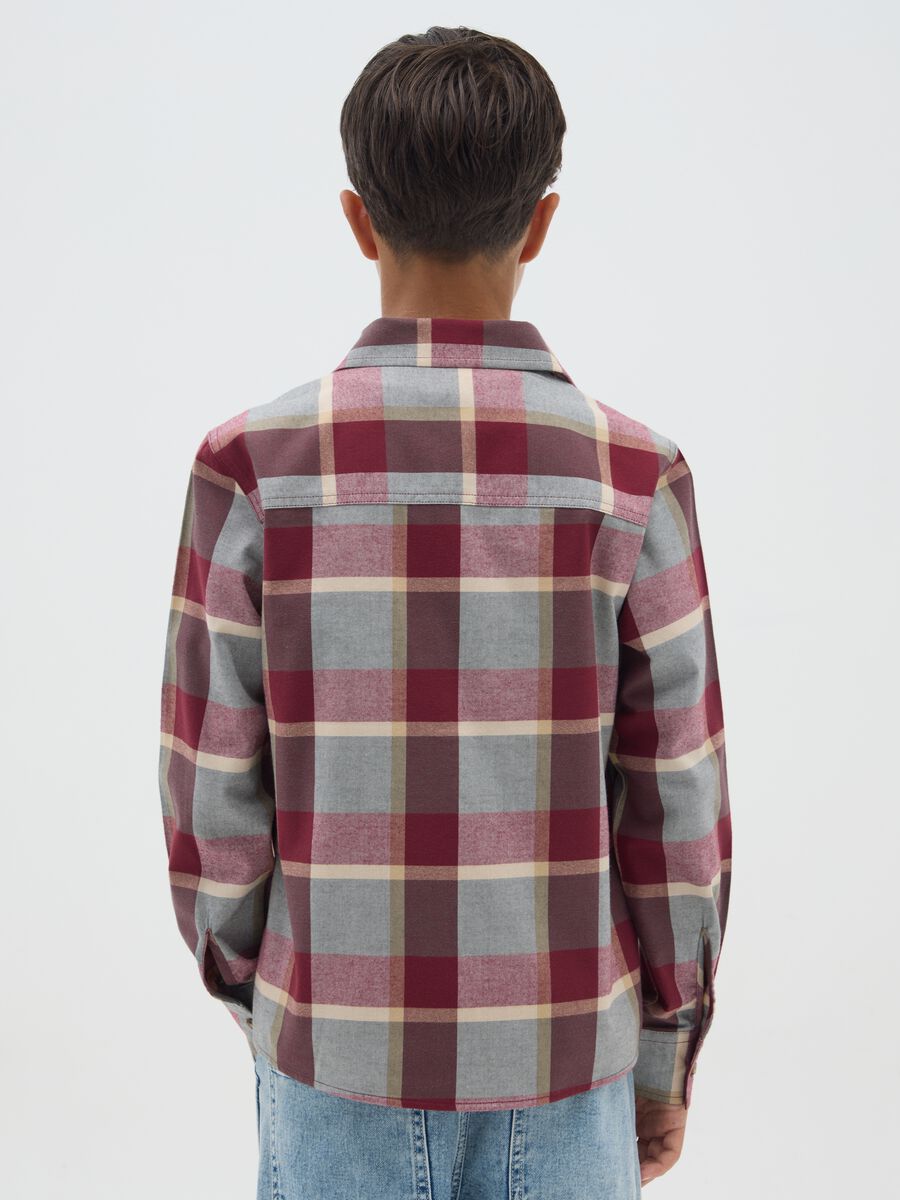 Boys' pure cotton multicolour regular fit shirt_1