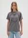 Grey pure cotton T-shirt regular fit with ruffle_1