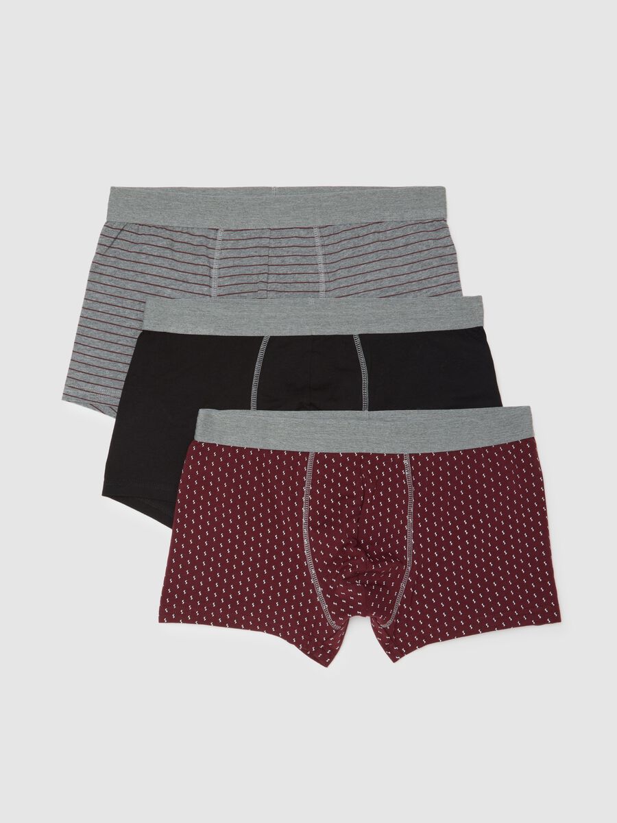 Tripack Stretch Cotton Multicolour Boxers_0