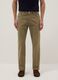 Slim fit green stretch cotton trousers_1