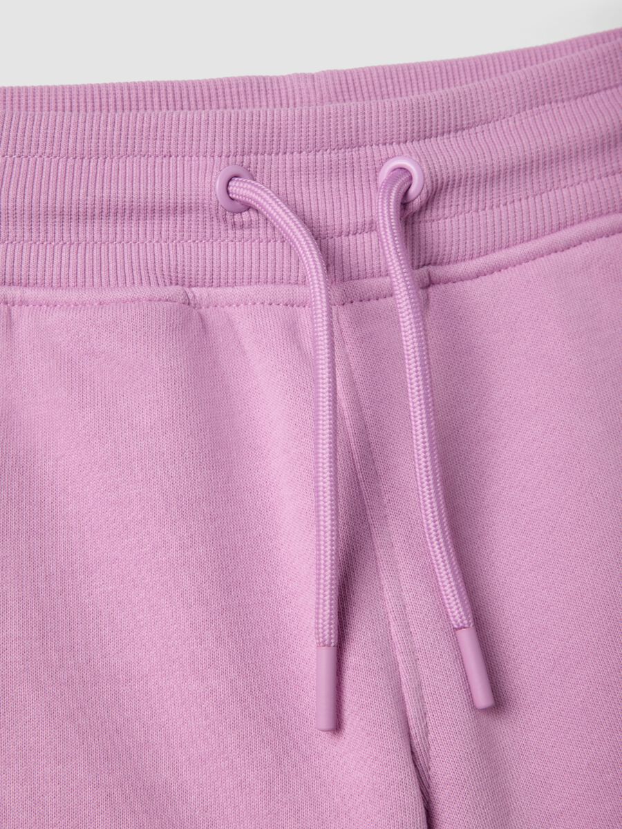 Girls&rsquo; pink pure cotton shorts, regular fit_2
